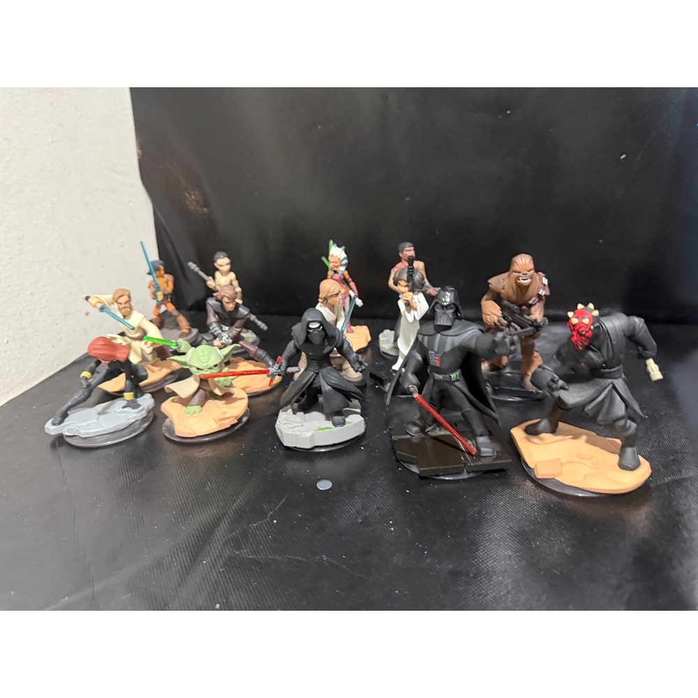 Disney Infinity Star Wars 3.0 Figure Lot Darth Vader Kylo Ren Yoda Maul 13pc